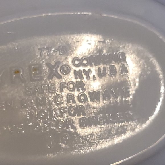 Vintage Pyrex Spring Blossom Gravy Boat Milk Glass Green Crazy Daisy 77-B - Picture 8 of 10